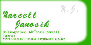 marcell janosik business card